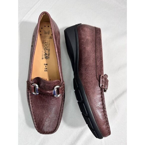 Mephisto Cool Air Natala Brown Size 8.5 Leather Ring Strap Comfort Loafers Shoes - Picture 5 of 8